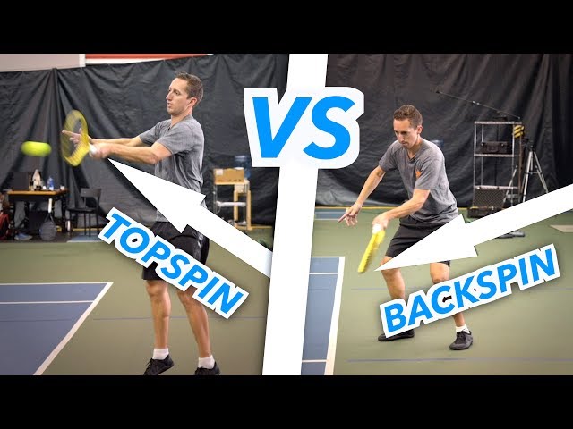 TOPSPIN vs BACKSPIN: What's the difference? - tennis lesson