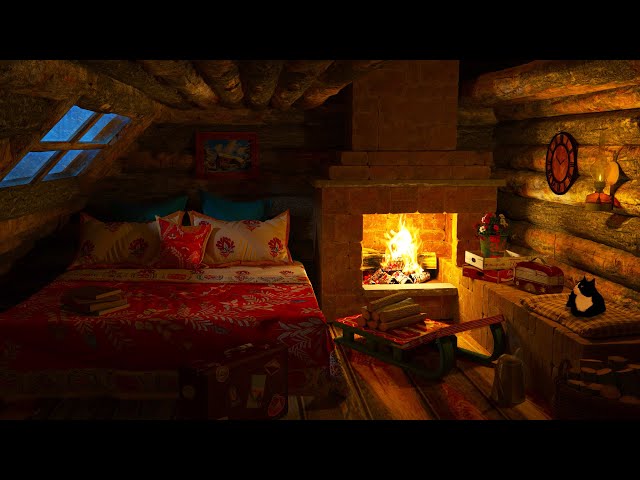 Mighty Snowstorm Sounds for Sleeping in a Winter Hut - Frosty Blizzard, Snowfall and Howling Wind