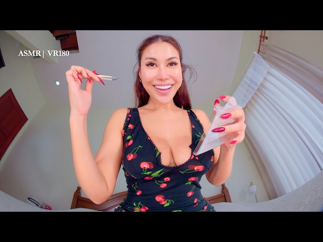 ASMR Let Me Do Your Makeup in VR180! You Have No Choice 🤭