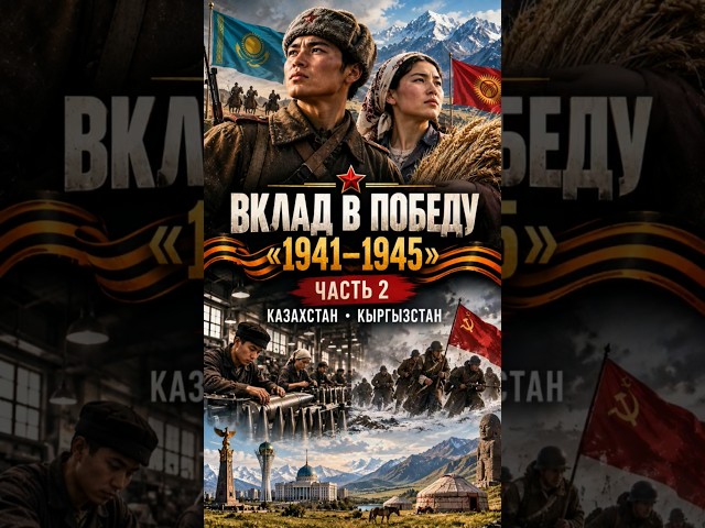 CONTRIBUTION TO THE VICTORY "1941–1945" — PART 2 🇰🇿🇰🇬 #historicalmoments #history
