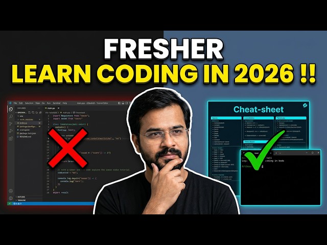 Fresher should learn Coding in 2026 !!