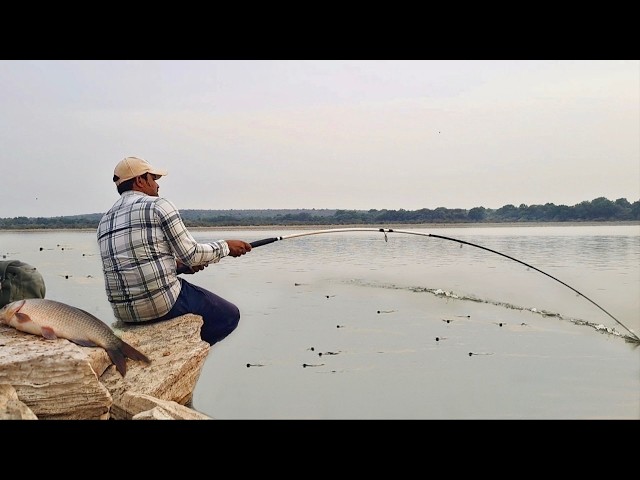 10kg katla(Bocha)Triple Hook🪝fishing🎣| River Monsters😱📍location revealed in video