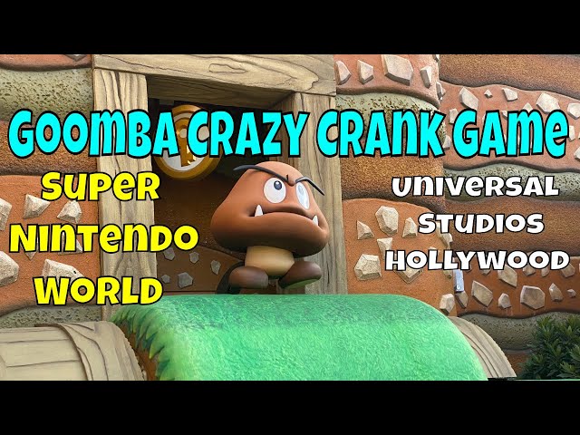 GOOMBA CRAZY CRANK GAME IN SUPER NINTENDO WORLD- UNIVERSAL STUDIOS HOLLYWOOD