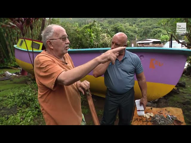 A Look at Mudslide and Flood Damage After Hurricane Lala in Hawaii With Jim Cantore