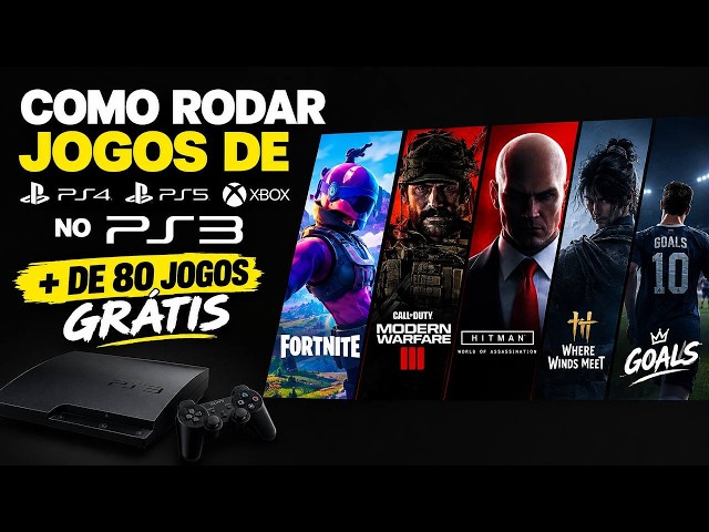 HOW TO RUN PS4, PS5 AND XBOX GAMES ON PS3 + OVER 80 FREE GAMES