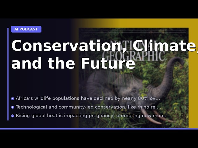 Conservation, Climate, and the Future