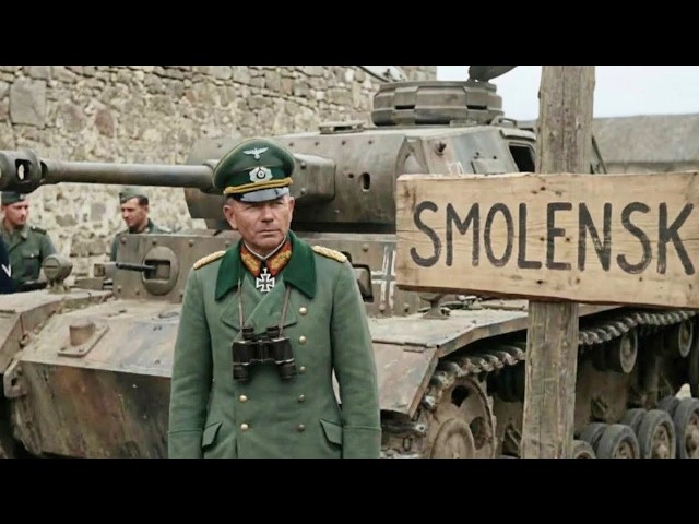 Боевые действия в битве за Смоленск, 1941 год, цветные, HD. Ворота в Москву.