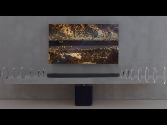 LG Sound Bar SJ9 with Dolby Atmos l Designed For True Atmospheric Sound