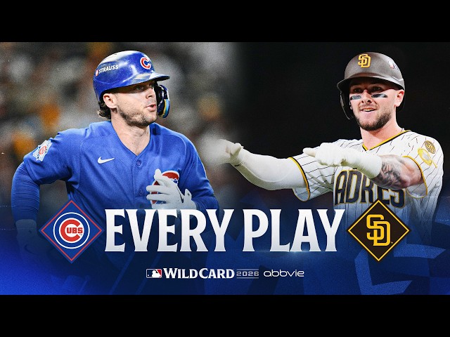 EVERY PLAY from Cubs vs. Padres NL Wild Card Series Game 2