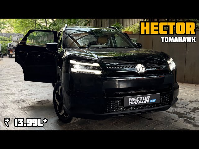 New MG Hector Tomahawk 2026 🔥 Best EV under ₹20 Lakhs | Black colour - Top Model Review!