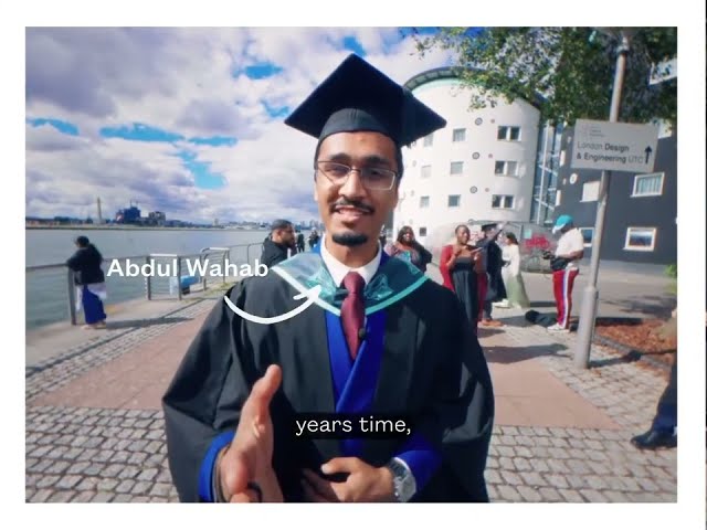 Valedictorian Abdul, Goals & Giving Back to His Parents [Video Topic] | University of East London