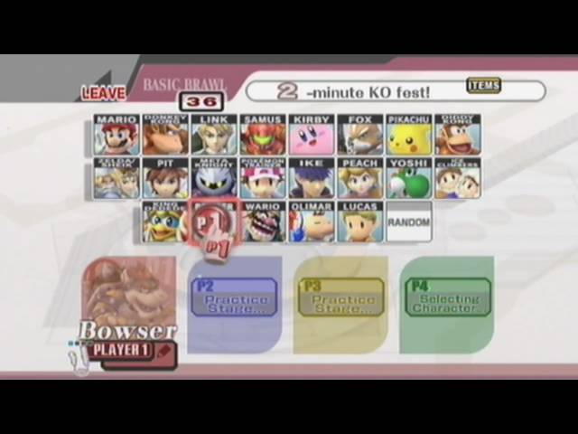 Super Smash Bros Brawl Gameplay (Wii)