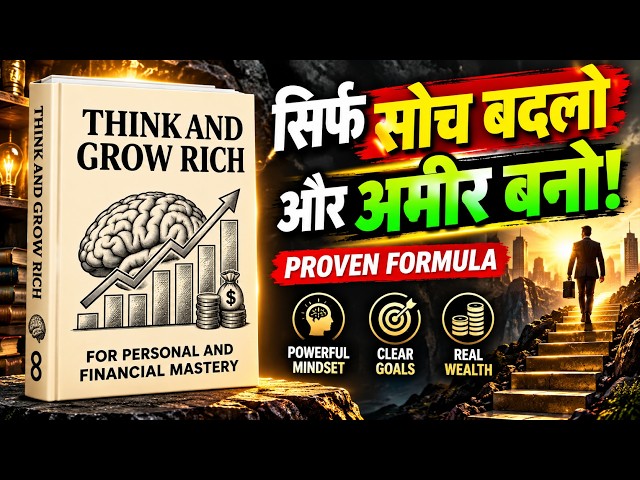 Think and Grow Rich – AMEER BANNE KA MINDSET | Napoleon Hill Book Summary in Hindi