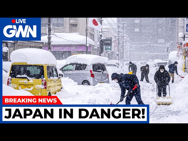 JAPAN HIT by DANGEROUS Blizzard —16 DEGREES COLDER, Thunder, Heavy Rain & Typhoon-Force Gusts