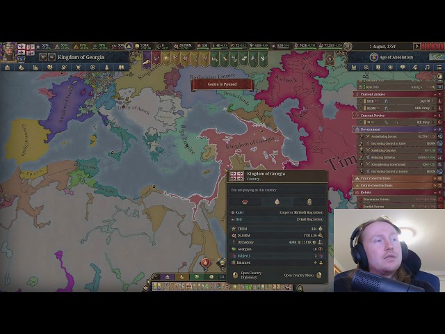 🔴 Kingdom of Georgia - Max difficulty - No Savescum - Patch 1.4 Madness