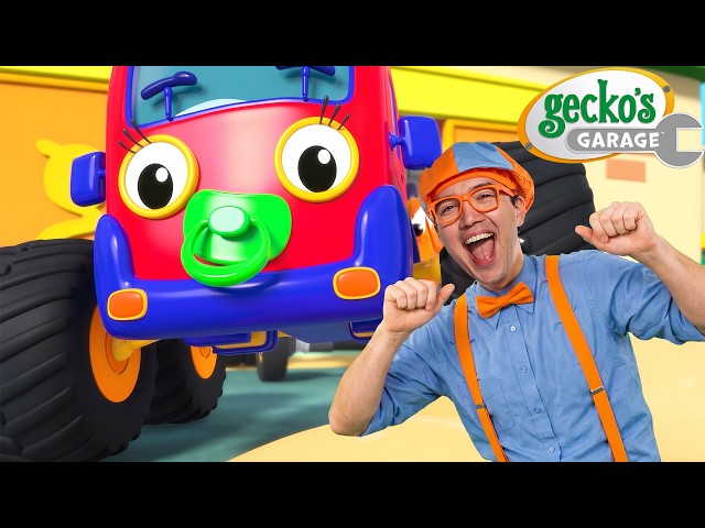Blippi's Baby Truck Dance | Gecko's Garage Songs｜Kids Songs｜Trucks for Kids