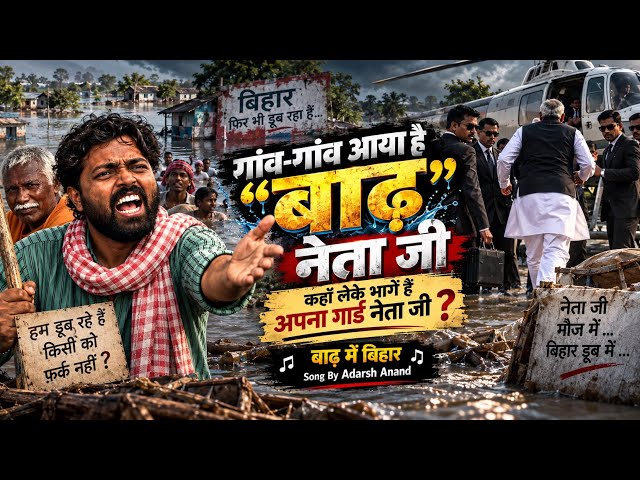Bihar in Flood - Best Bihar Flood Song Ever | Adarsh Anand | The flood has reached every village,...