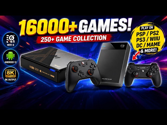 Top 5 Best Retro Video Game Consoles 🎮 | 100K+ Games | PS2, PS3, PSP, Wii, GameCube Retro Gaming Box