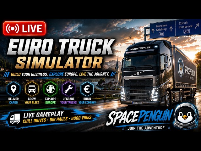 EURO TRUCK SIMULATOR 2 LIVE | SPACEPENGUIN