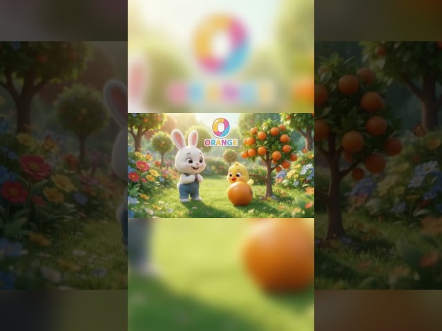O for Orange 🍊 | ABC Kids Learning | Letter O Song #Shorts