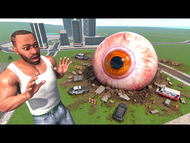 Franklin Found Giant Eye in Indian Bike Driving 3D