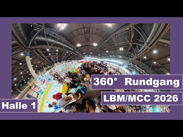 Leipziger Buchmesse / Manga Comic Con 2026 - 360° Rundgang Halle 1 #2026  #Conrundgang 8K