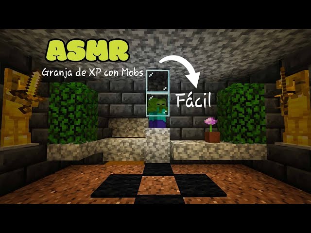 ASMR tutorial on mob and XP farming in Minecraft ❎️