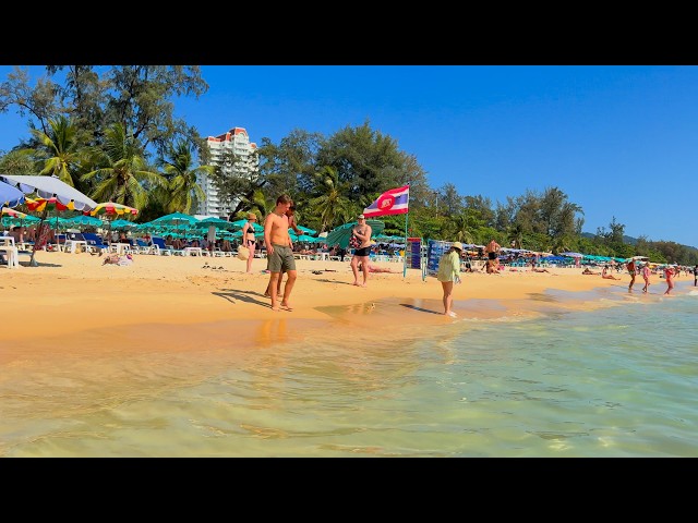 [4K] Karon Beach, Phuket 🇹🇭 | Summer Vibes 🔥 Mood-Lifting Walk | Thailand
