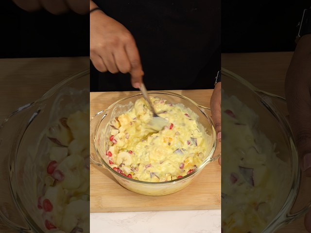 Sago Fruit Custard ASMR Cooking #shorts #asmr #recipe #cooking #navratrispecial #crunchytreats