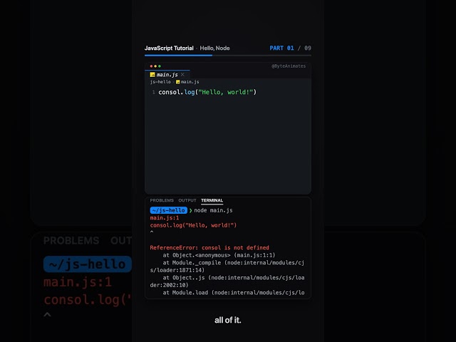 JavaScript Tutorial, Part 1: Hello, Node.
