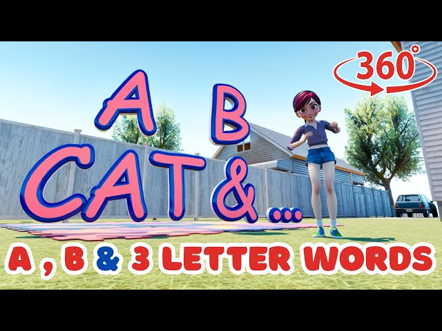 ABC Animal Fun! 🐶 Learn Letters A & B + Easy 3-Letter Animal Words!