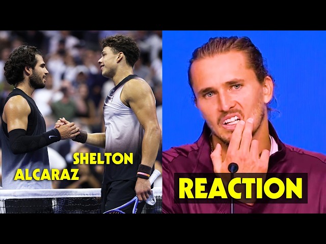 Alexander Zverev REACTS to CRAZY match between Alcaraz & Shelton