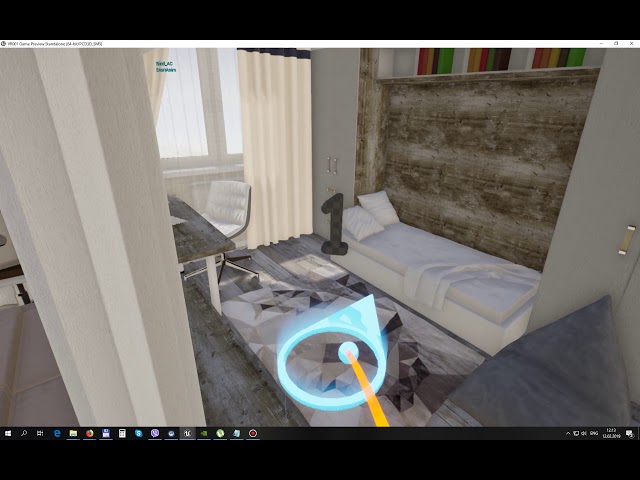 Интерактивная визуализация управление из HTC VIVE Pro VR