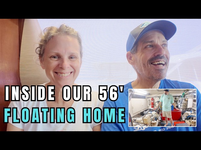 Inside Our 56′ Yacht! Full Tour of Our 1990 Ocean Yachts CPMY