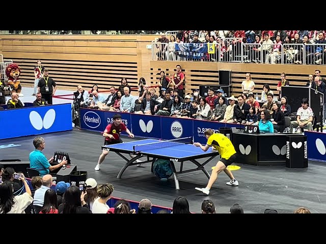 FAN ZHENDONG vs Wim Verdonschot German Table Tennis League great fight from the young german player
