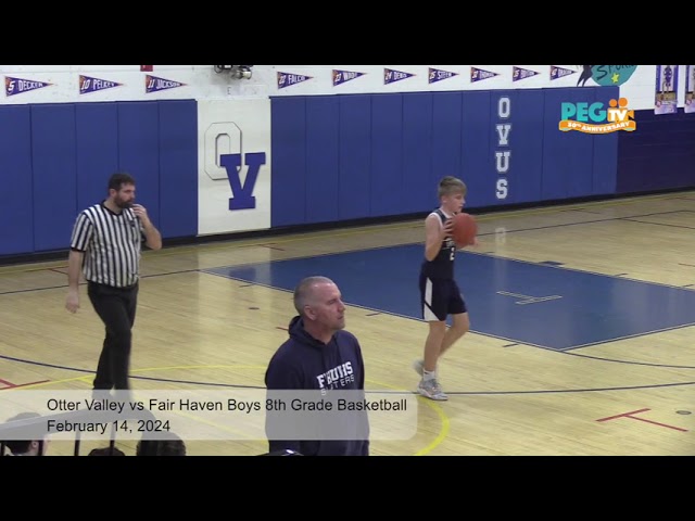 PEGTV: Sports Rewind- Otter Valley vs Fair Haven Boys 8th Grade Basketball, February 14, 2024