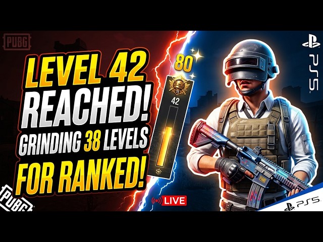 Only 38 Levels Left! Can We Make It to Ranked? 🔥 PUBG