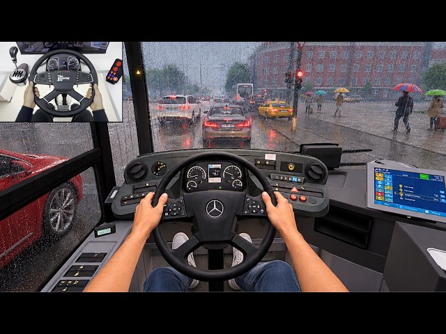 Realistic Bus Simulator - New City Transport Simulator 2026  | Steering Wheel Gameplay