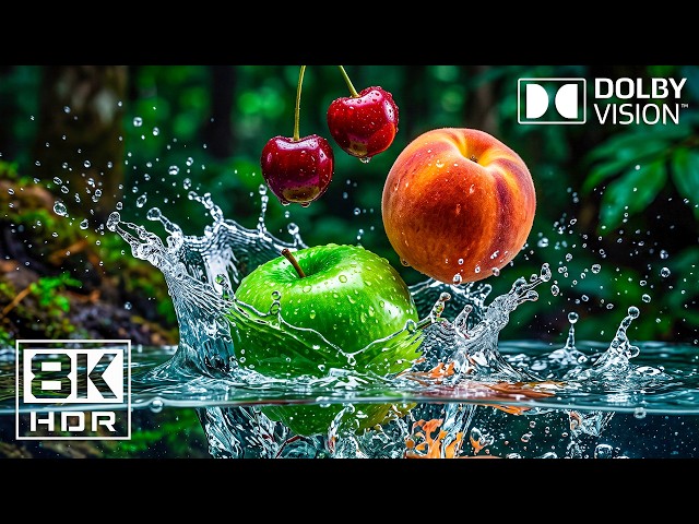 Incredible Fruit Colors | Ultimate OLED Display Showcase | 4K/8K Video Ultra HD