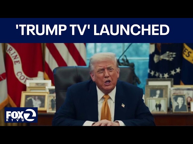 Trump launches 'Trump TV' stream; news orgs sue over White House ban | KTVU