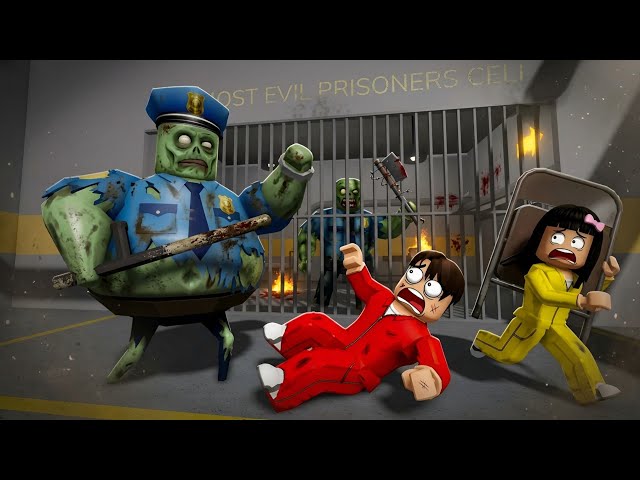 Yuta & Mio Kabur Dari Penjara Barry's Prison Zombie Horor - Roblox