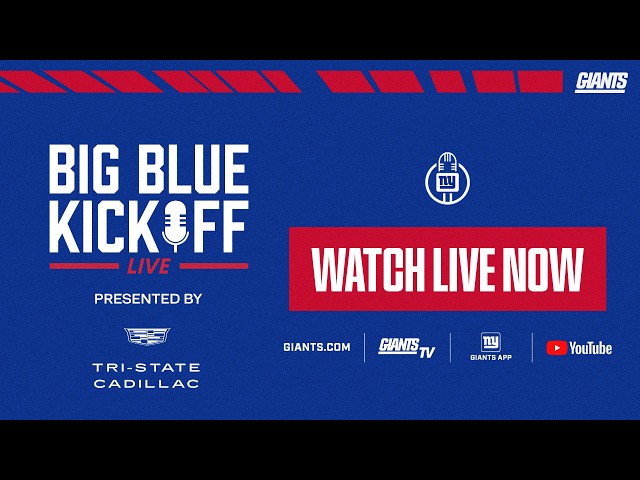 🔴 LIVE: Big Blue Kickoff Live 9/16 | New York Giants
