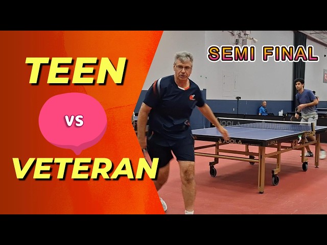 INSANE SEMIFINAL! Teen Champion vs Veteran Champion | CCTTA Top 8 - OPEN #tabletennis