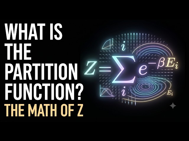 What is the Partition Function? Statistical Mechanics and The Math of Z