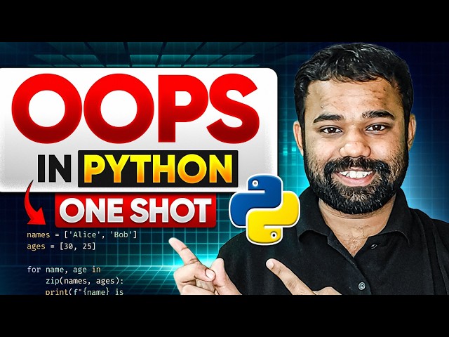 OOPS in Python One Shot | Complete Object-Oriented Programming for Beginners