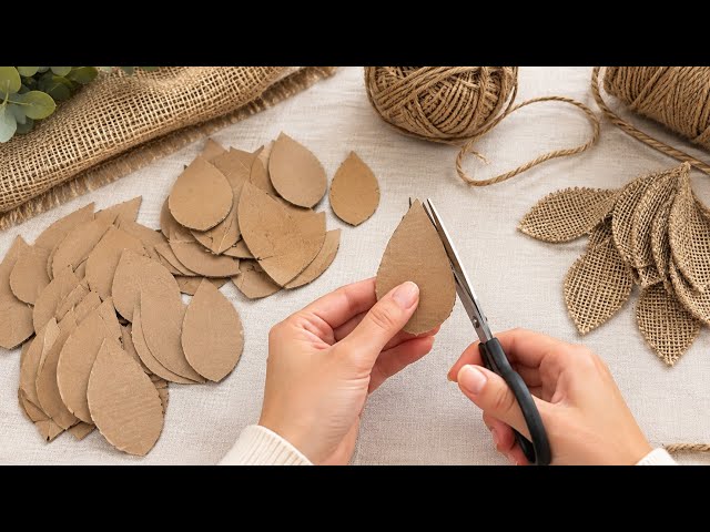 3 Beautiful DIY Ideas with Cardboard and Jute Rope