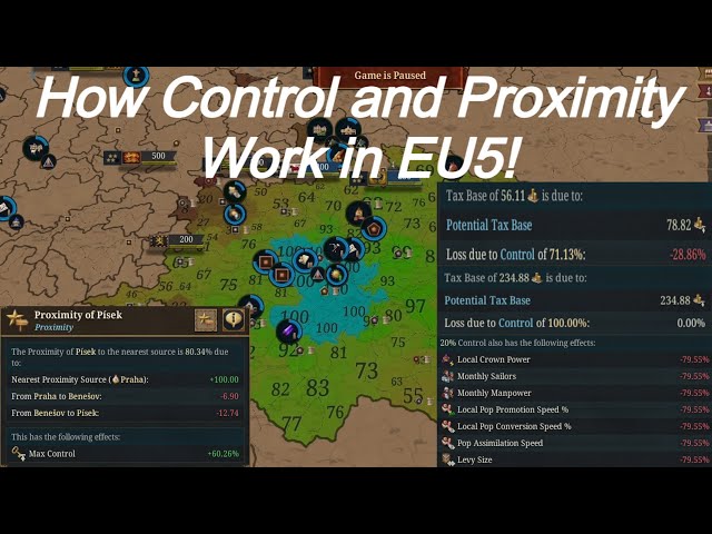 How Control and Proximity Work in EU5!