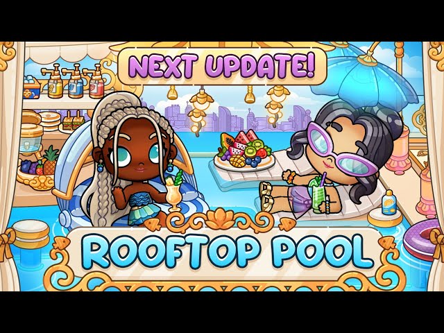 Rooftop Pool TRAILER 🍹🌊 | Next Update! 📣 | Avatar World 