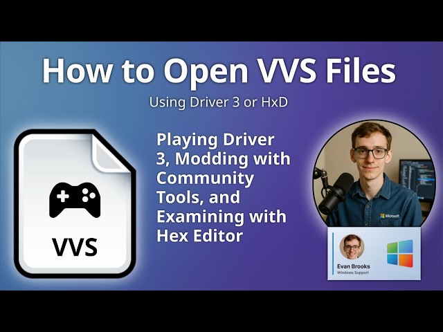 How to Open VVS Files (Driver 3 Game Data)