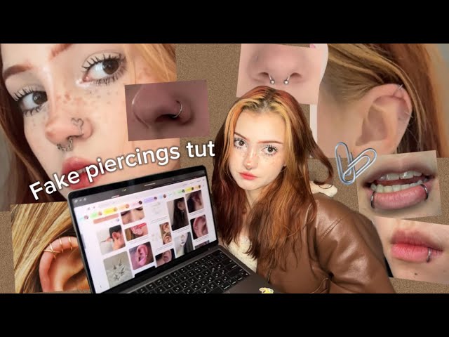 Making fake piercings with paperclips✧˖°/6 tutorials